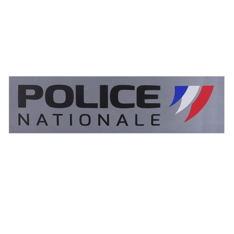 Bandeau souple gris Police Nationale pour le dos
