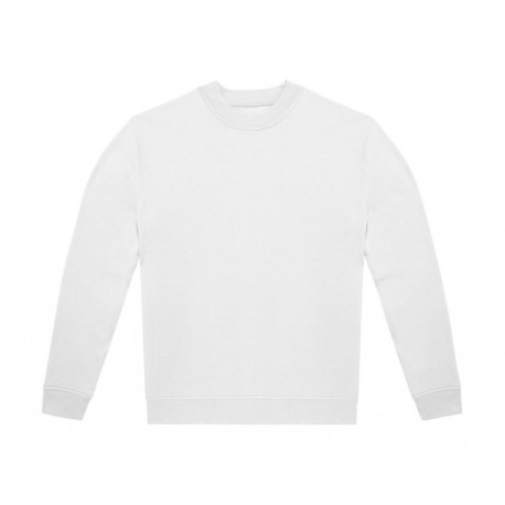 Sweat-shirt 50% coton / 50% polyester recyclé blanc