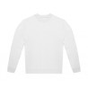 Sweat-shirt 50% coton / 50% polyester recyclé blanc