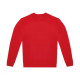 Sweat-shirt 50% coton / 50% polyester recyclé rouge
