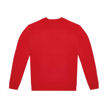 Sweat-shirt 50% coton / 50% polyester recyclé rouge