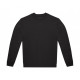 Sweat-shirt 50% coton / 50% polyester recyclé noir