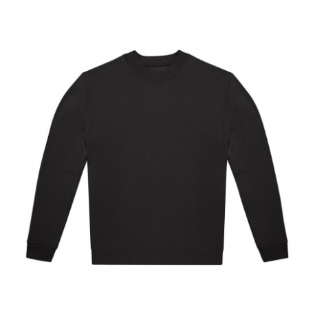 Sweat-shirt 50% coton / 50% polyester recyclé noir