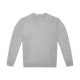 Sweat-shirt 50% coton / 50% polyester recyclé gris chiné
