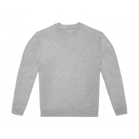 Sweat-shirt 50% coton / 50% polyester recyclé gris chiné