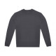 Sweat-shirt 50% coton / 50% polyester recyclé gris foncé