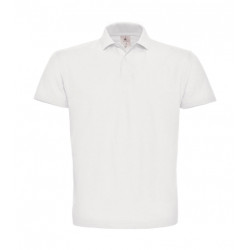 Polo de travail manches courtes 100% coton blanc
