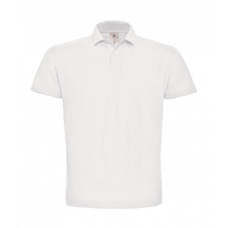 Polo de travail manches courtes 100% coton blanc