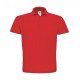 Polo de travail manches courtes 100% coton rouge