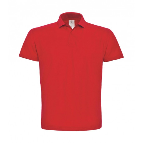 Polo de travail manches courtes 100% coton rouge