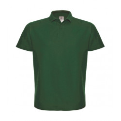 Polo de travail manches courtes 100% coton vert bouteille