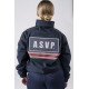 Blouson softshell avec capuche ASVP bandes bordeaux