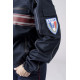 Blouson softshell avec capuche ASVP bandes bordeaux