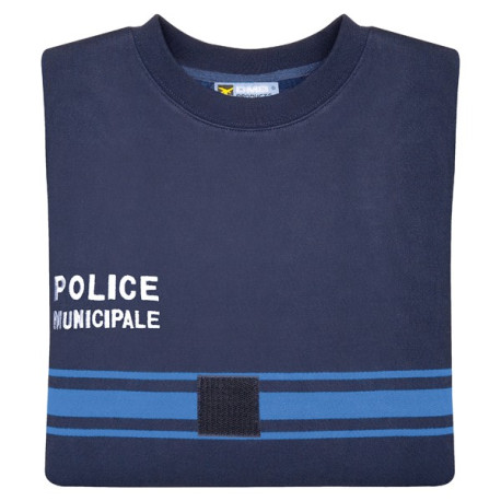 Sweat marine | Bandes gitane | Police Municipale