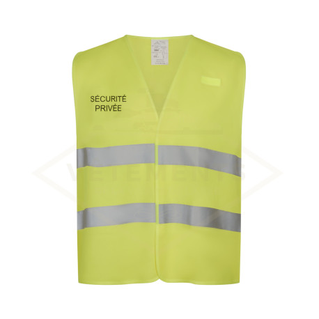 Gilet fluo jaune Sécurité Privée
