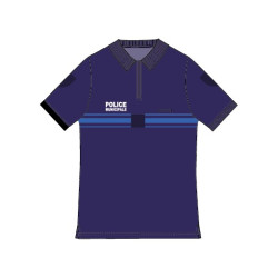 Polo marine manches courtes maille respirante Police Municipale
