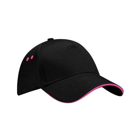 Casquette noir et rose