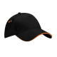 Casquette noir et orange