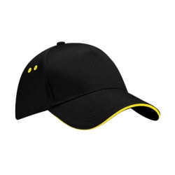 Casquette noir et jaune