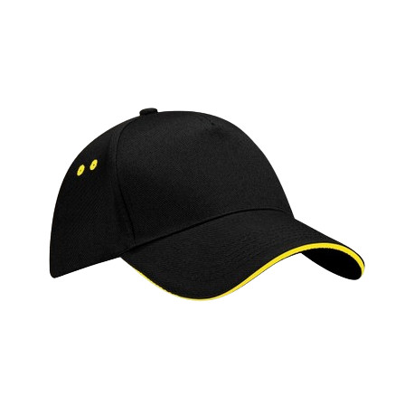 Casquette noir et jaune