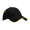 Casquette noir et jaune