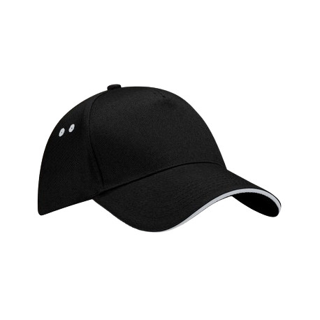 Casquette noir et gris clair