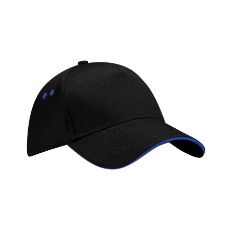 Casquette noir et bleu
