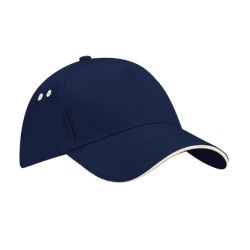 Casquette marine et beige