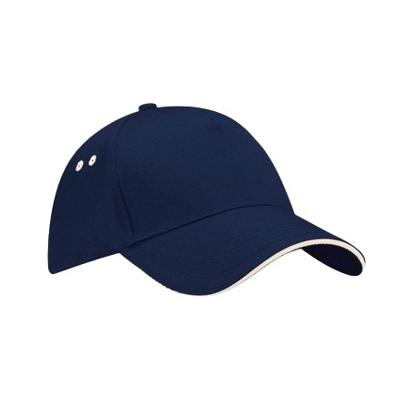 Casquette marine et beige