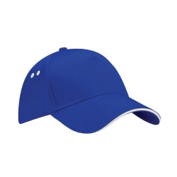 Casquette bleu royal et blanc