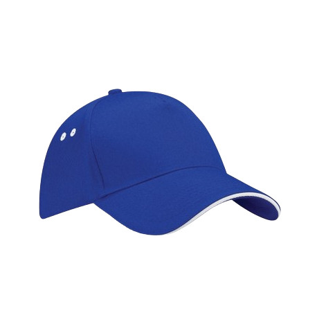 Casquette bleu royal et blanc