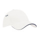 Casquette blanche et marine