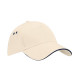 Casquette beige et marine