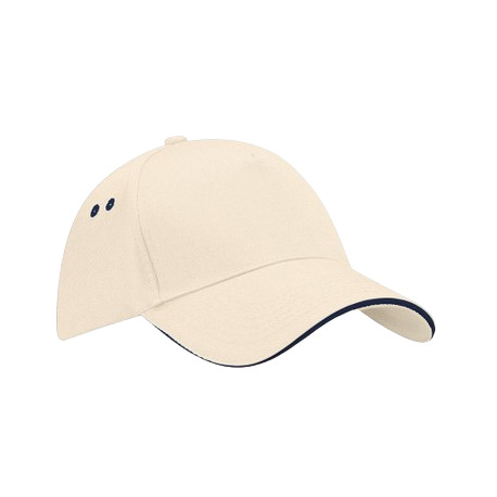 Casquette beige et marine