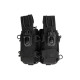 Double porte chargeur 9mm tactique molle noir