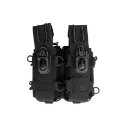 Double porte chargeur 9mm tactique molle noir
