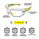 Lunettes Protection balistique Mechanix ambré TYPE X