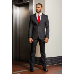 Pantalon de costume droit noir Sécurité Privée