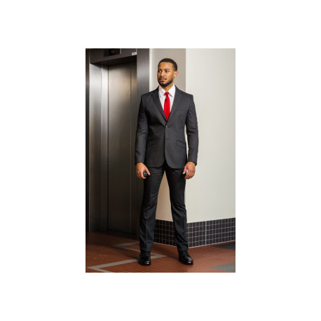 Pantalon de costume droit noir Sécurité Privée