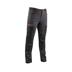 Pantalon femme CHARLOTTE gris/noir