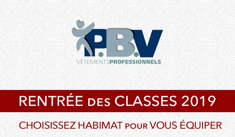 VÊTEMENTS PROFESSIONNELS PBV | RENTRÉE DES CLASSES | SOLDES 2ÈME DÉMARQUE